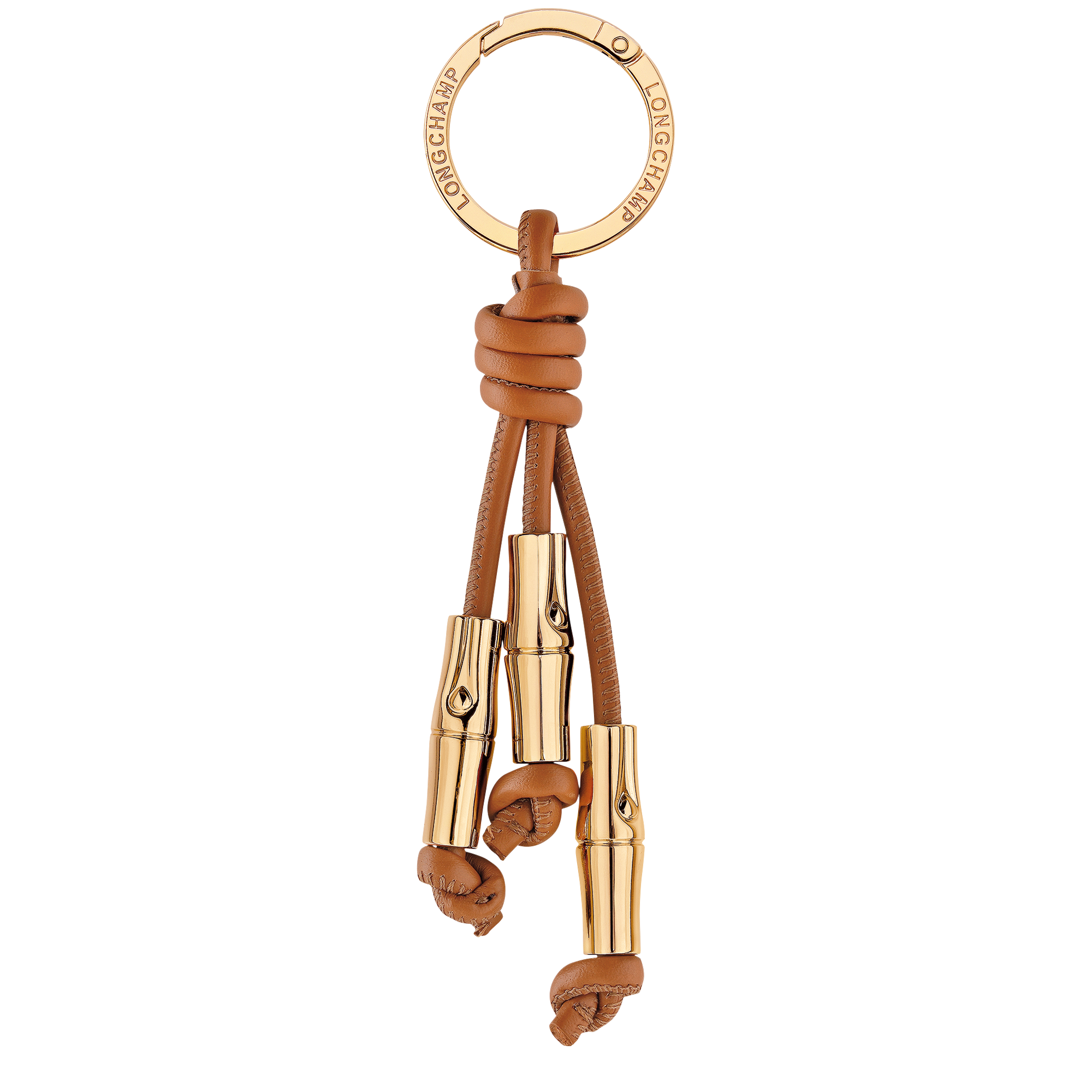 Longchamp Le Roseau Key ring Cashew
