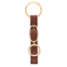 Longchamp Le Foulonné Key ring Coffee