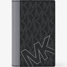 Michael Kors Cooper Signature Logo Folding Card Case Gunmetal