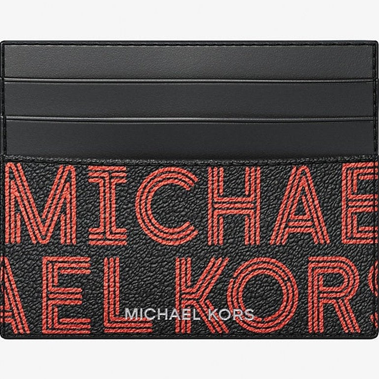 Michael Kors Cooper Graphic Logo Card Case Bright Red