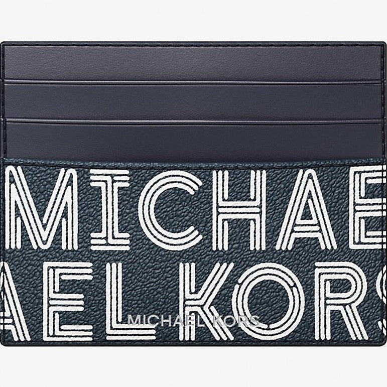 Michael Kors Cooper Graphic Logo Card Case Bright Wht
