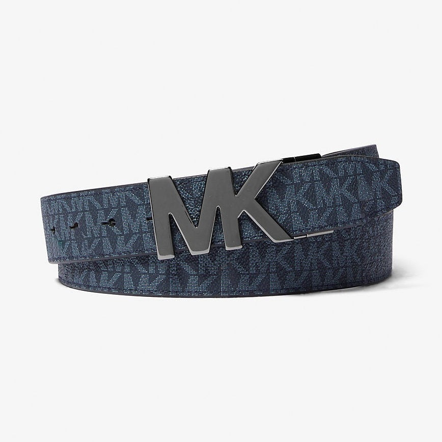 Michael Kors 4-in-1 Signature Logo Belt Box Set Admrl-Plblue