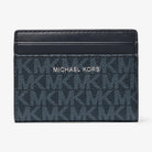 Michael Kors Cooper Signature Logo Bi-Fold Wallet Admrl-Plblue