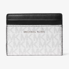 Michael Kors Cooper Signature Logo Bi-Fold Wallet Bright Wht
