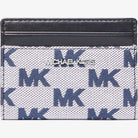 Michael Kors Cooper Logo Jacquard Bi-Fold Wallet Navy