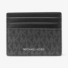 Michael Kors Cooper Signature Logo Card Case Black