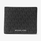 Michael Kors Cooper Logo Billfold Wallet With Passcase Black