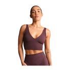 Nike X Skims Matte Women's V-Neck Long-Line Bra CURRANT