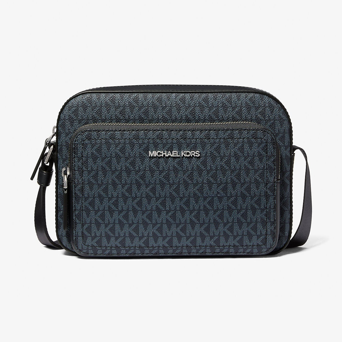 Michael Kors Cooper Signature Logo Utility Crossbody Bag Admrl-Plblue