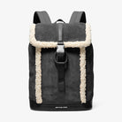 Michael Kors Cooper Suede and Sherpa Backpack Black