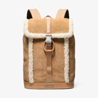 Michael Kors Cooper Suede and Sherpa Backpack Peanut