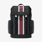 Michael Kors Cooper Medium Striped Signature Logo City Backpack Cherry