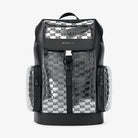 Michael Kors Cooper Medium Metallic Logo Debossed Backpack Silver