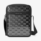 Michael Kors Cooper Metallic Logo Debossed Flight Bag Black