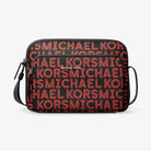 Michael Kors Cooper Graphic Logo Flight Bag Bright Red