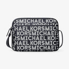 Michael Kors Cooper Graphic Logo Flight Bag Bright Wht