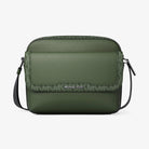 Michael Kors Cooper Medium Pebbled Leather and Signature Logo Camera Crossbody Bag Moss