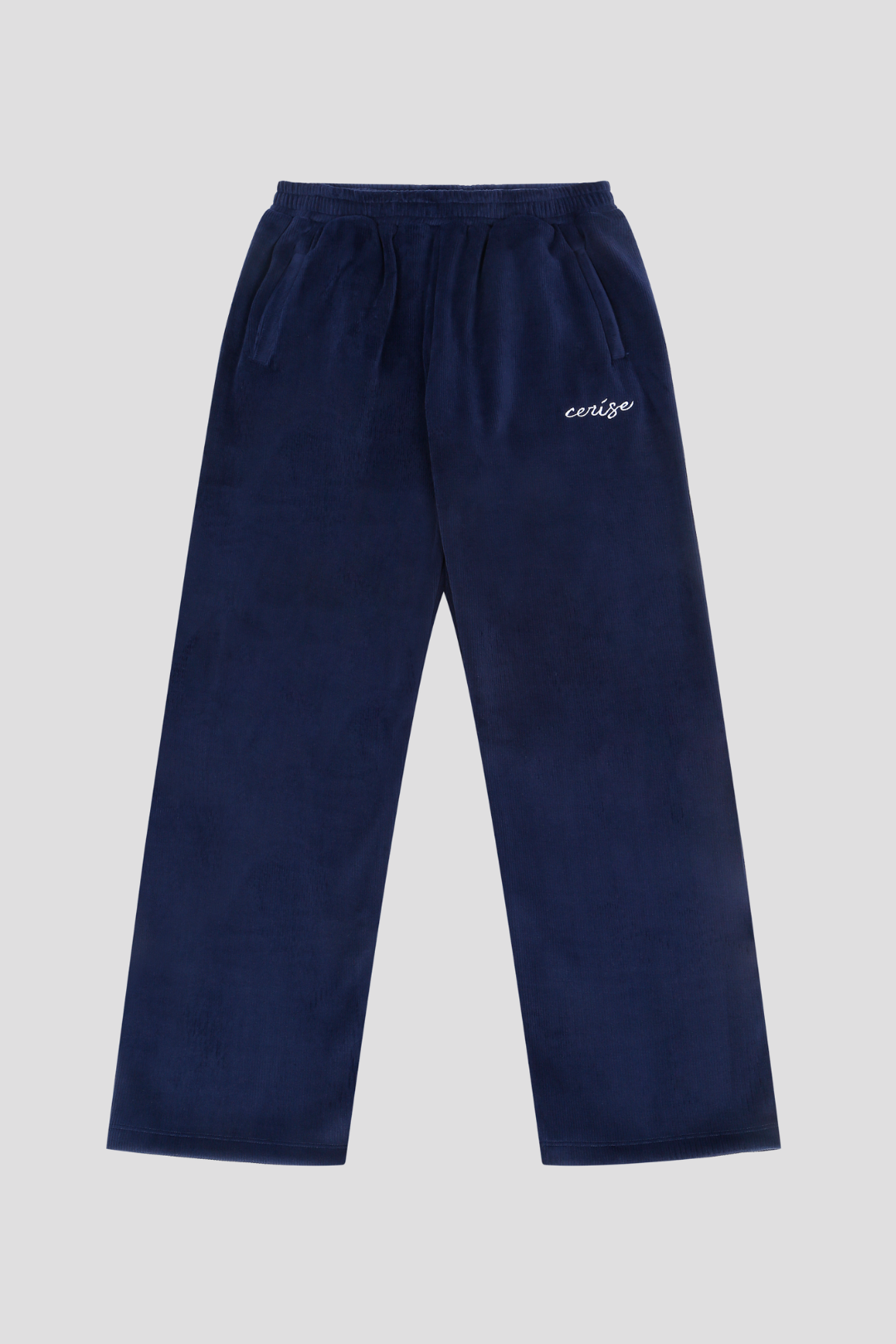 CERISE BREEZY CORD PANTS - NAVY BLUE