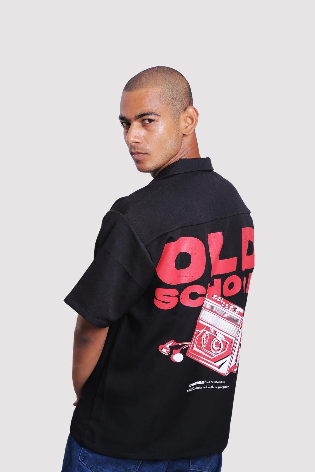 CERISE OLD SCHOOL BOWLING SHIRT - dawntown