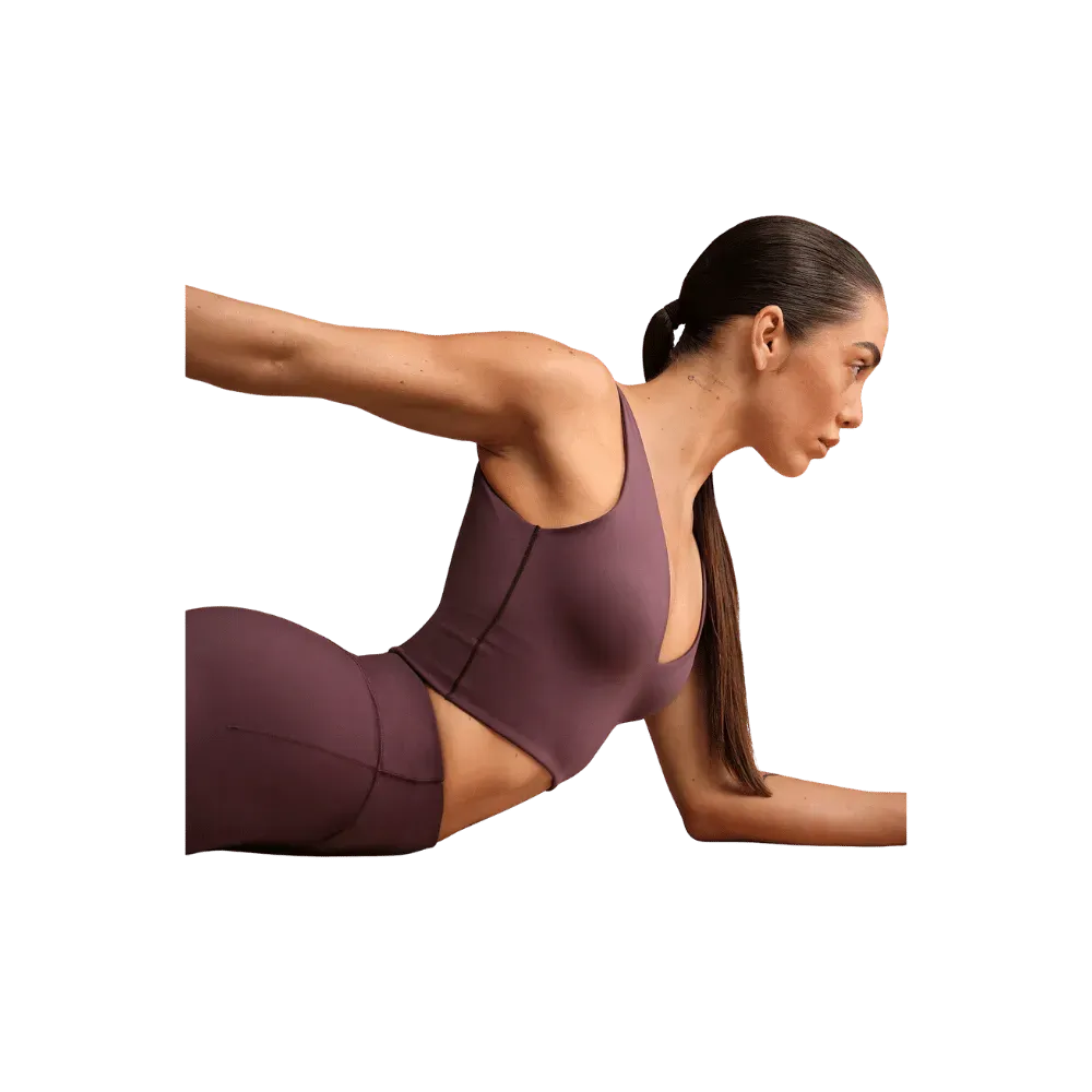 Nike X Skims Matte Women's V-Neck Long-Line Bra CURRANT