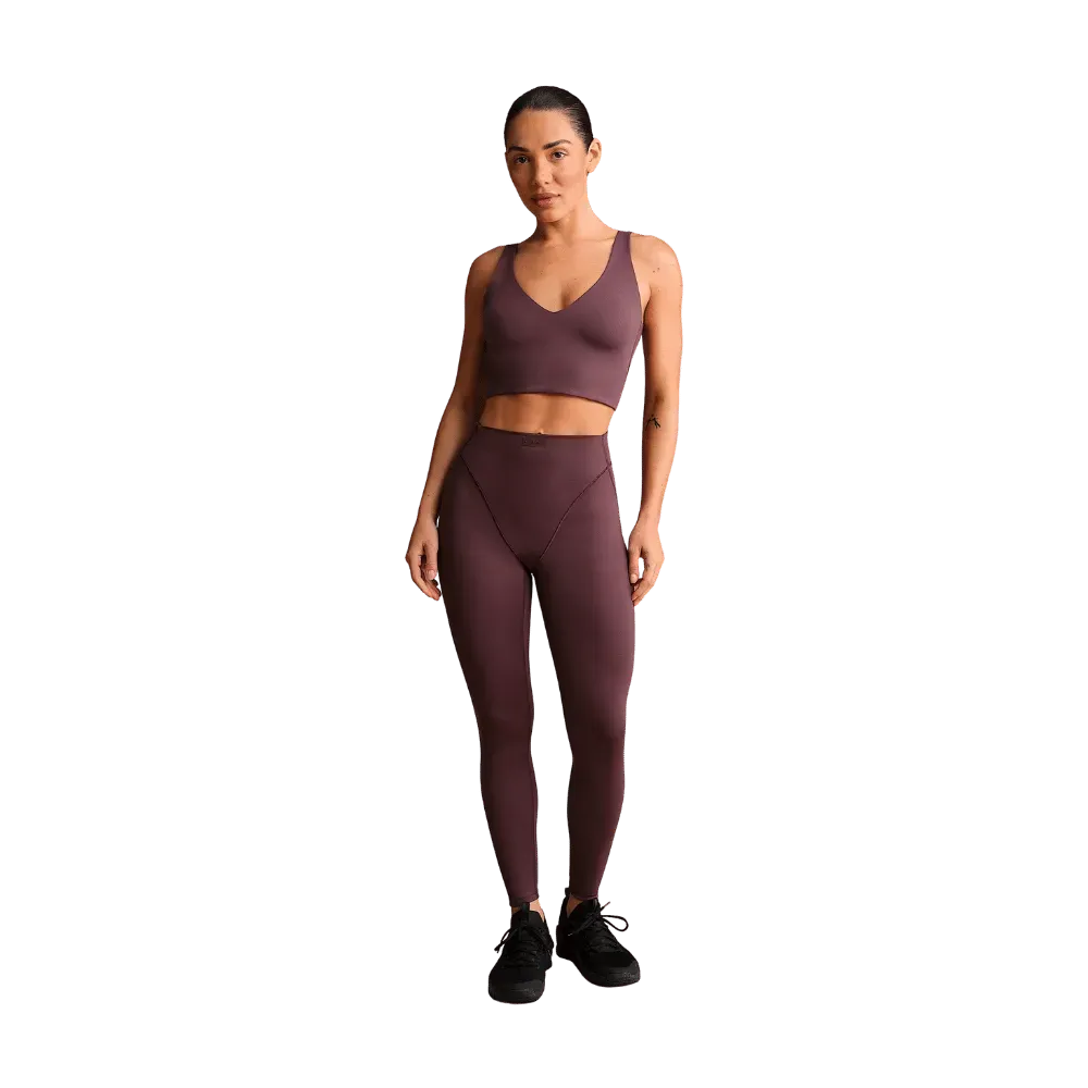 Nike X Skims Matte Women's V-Neck Long-Line Bra CURRANT
