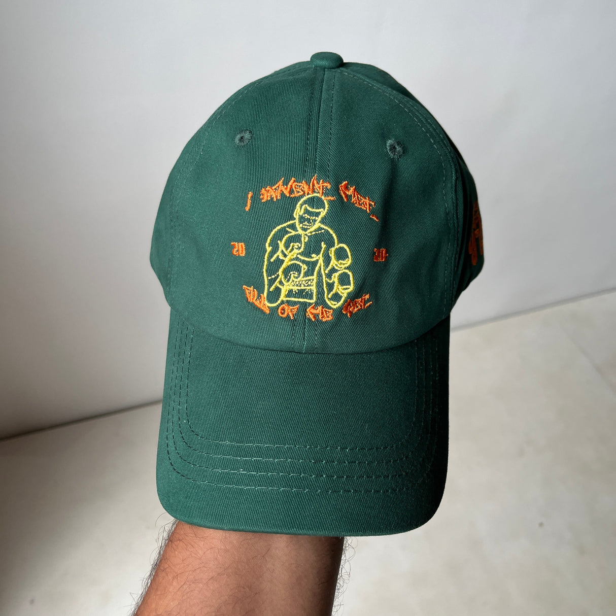 Hustler // Dark Green Dad Cap