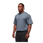 Gymshark Forged By Iron T-Shirt Extreme Oversized Fit Iron Blue