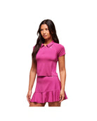 Gymshark Retro Seamless Midi Polo Winning Pink