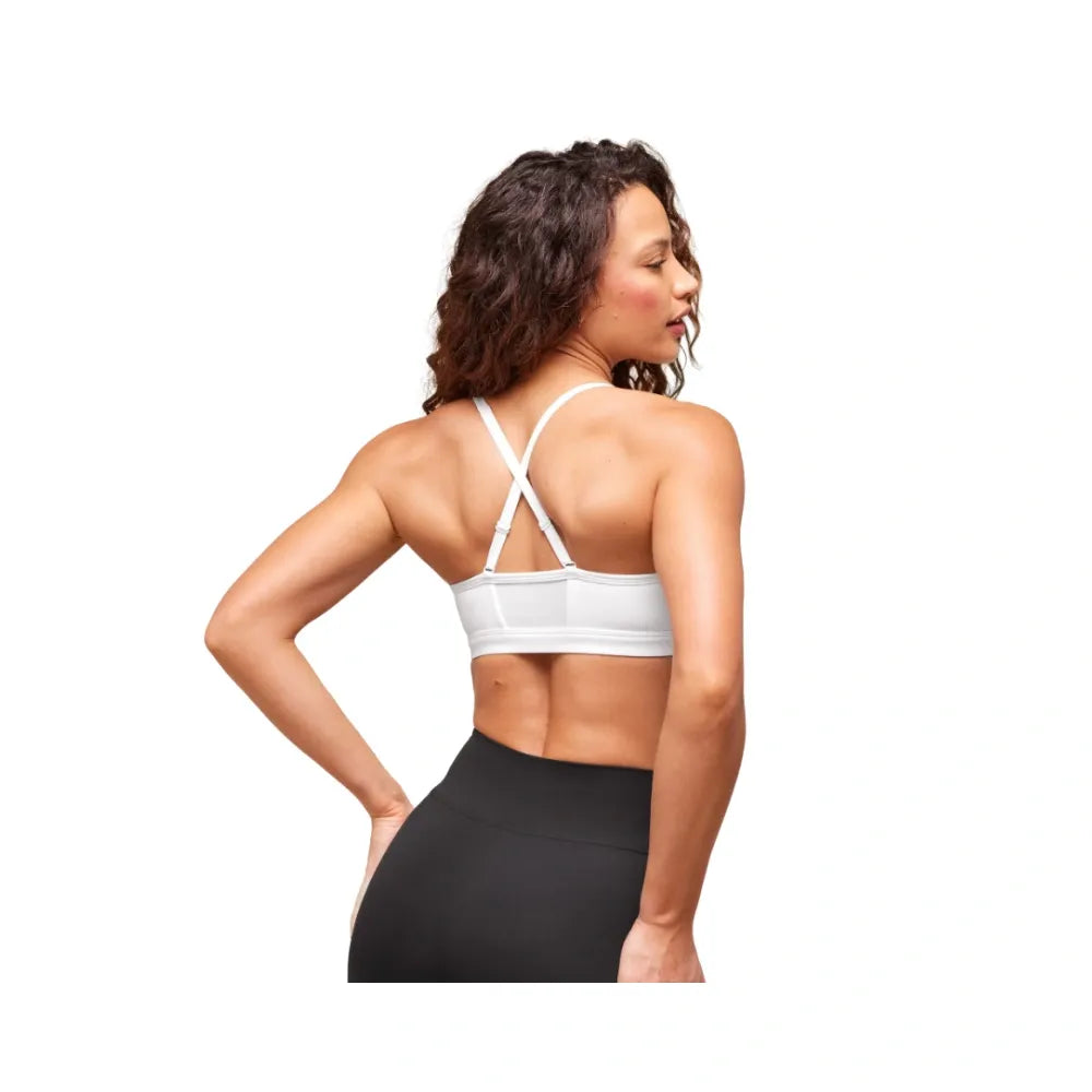 Gymshark Ruched Sports Bra - Medium Support White
