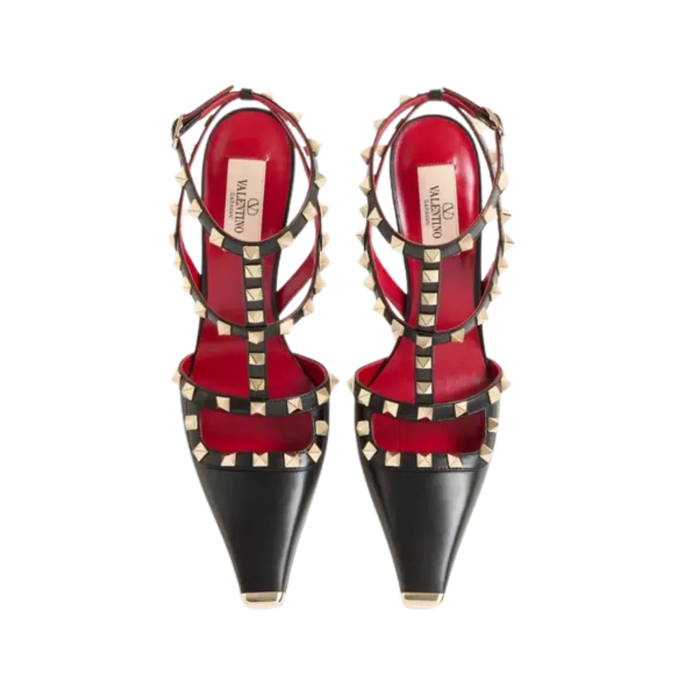 Valentino Rockstud Kidskin Pumps 100mm Black