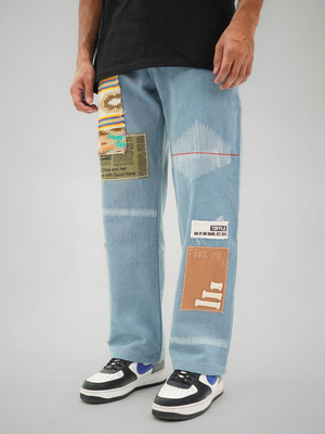 Earthtone Blue Jeans