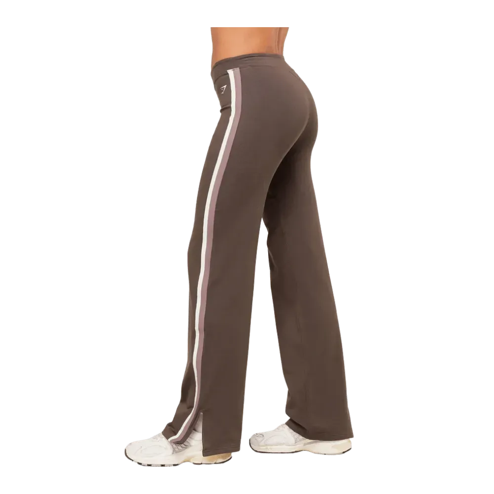 Gymshark Piping Wide Leg Pant Walnut Brown