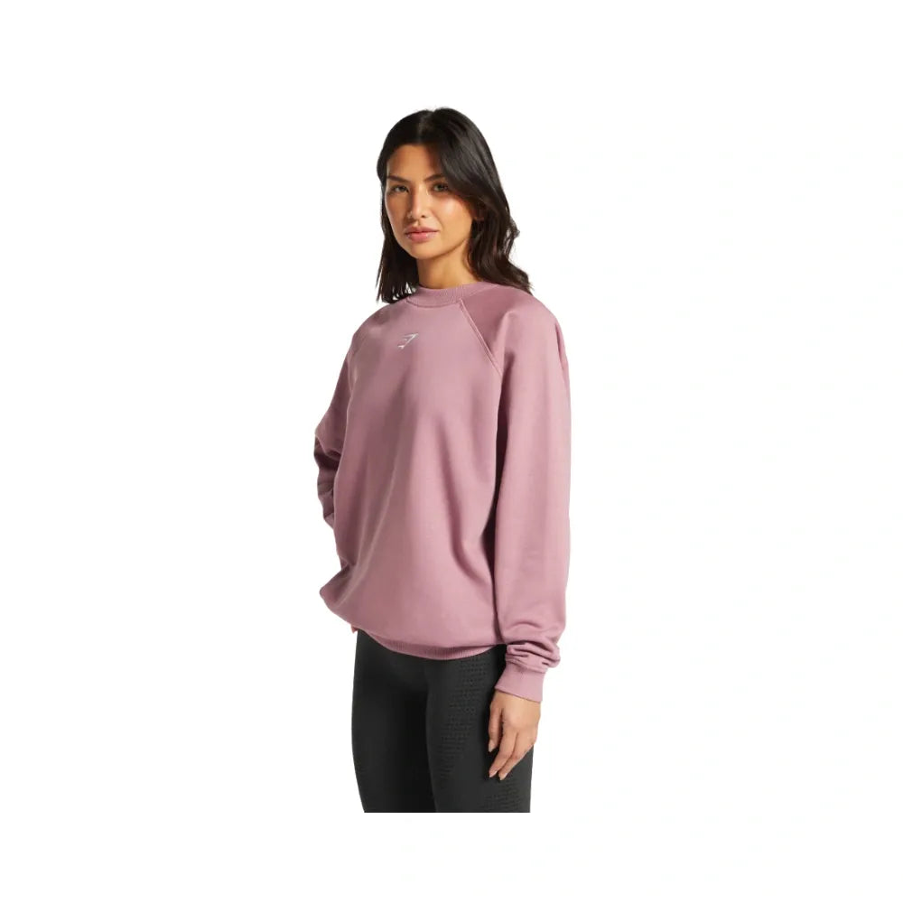 Gymshark Training Oversized Fleece Sweatshirt Calm Pink