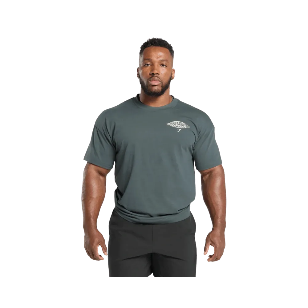 Gymshark Worldwide T-Shirt Oversized Fit Strong Grey