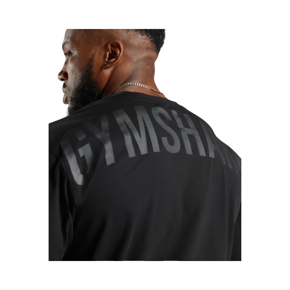 Gymshark Power T-Shirt Oversized Fit Black