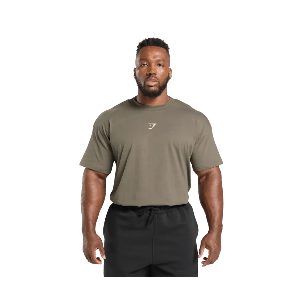 Gymshark Training Dept. T-Shirt Oversized Fit Camo Brown