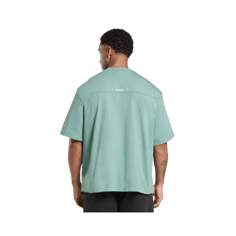 Gymshark Rest Day Essentials Boxy T-Shirt Oversized Fit Celeste Blue