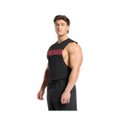 Gymshark Prime Drop Arm Tank Slim Fit Black/Vivid Red