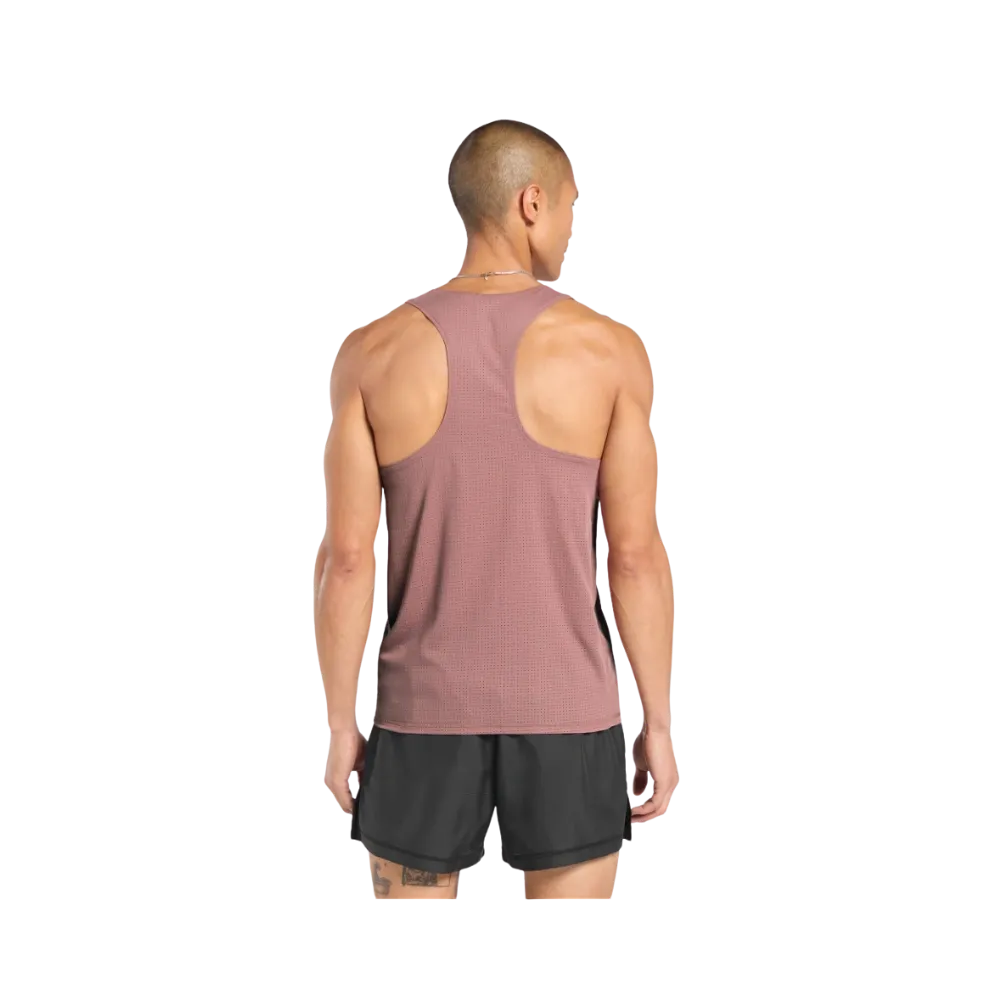 Gymshark Running Tank Slim Fit Brick Brown