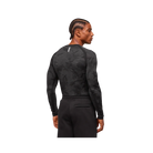 Gymshark Geo Seamless Long Sleeve T-Shirt Slim Fit Black