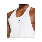 Gymshark React Stringer Slim Fit White