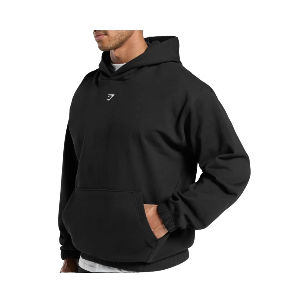 Gymshark Rest Day Essentials Hoodie Oversized Fit Black