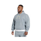 Gymshark Heavyweight Rib Hoodie Oversized Fit Denim Grey
