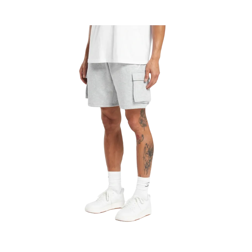 Gymshark Crest Cargo 7" Shorts Slim Fit Light Grey Marl