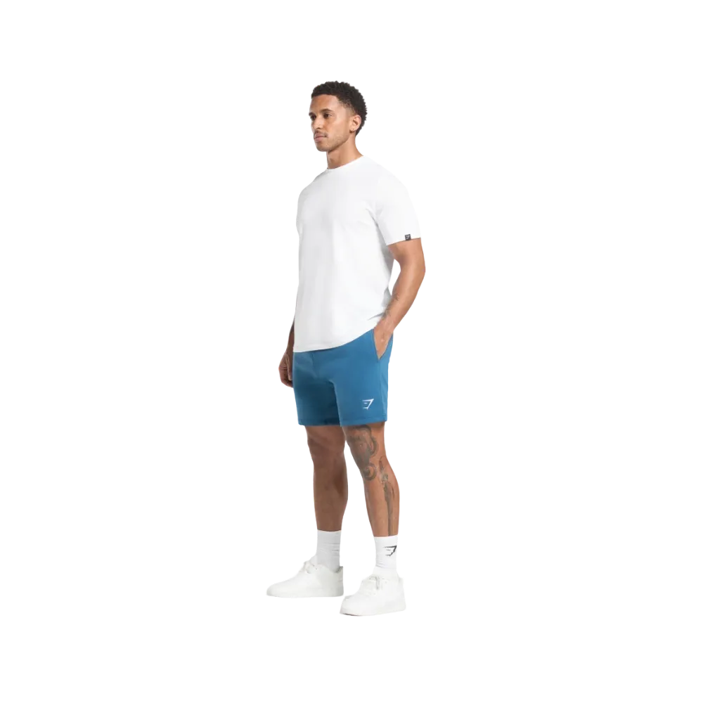 Gymshark Crest 7" Shorts Slim Fit Success Blue