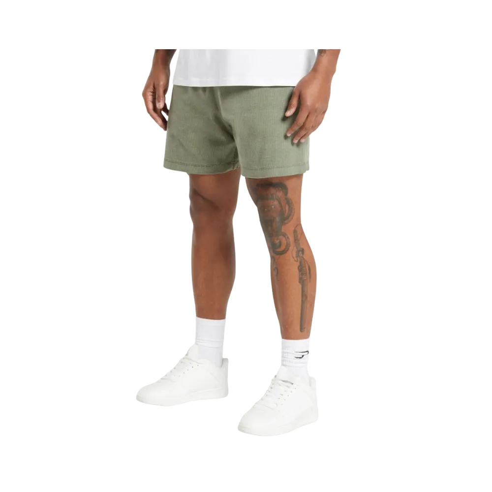 Gymshark Heavyweight Ribbed Shorts Oversized Fit Unit Green