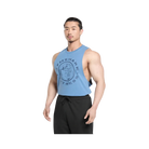 Gymshark Legacy Drop Arm Tank Slim Fit Classic Blue