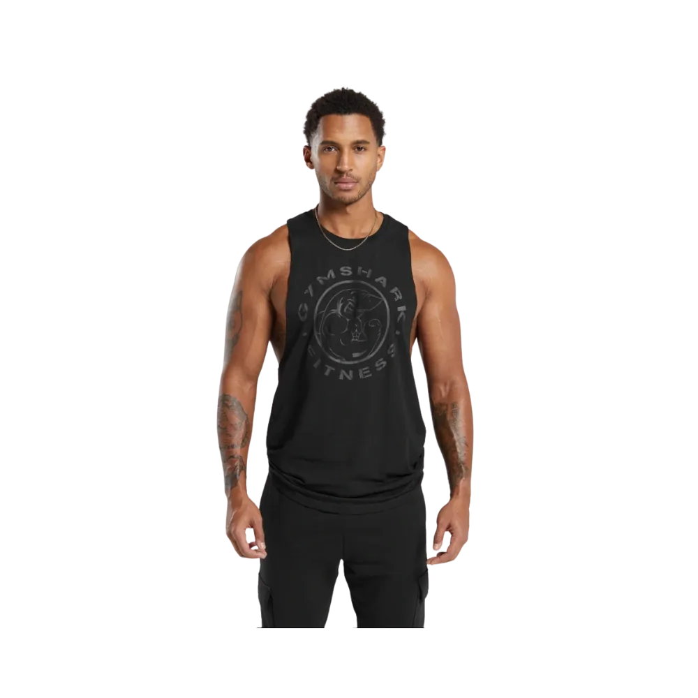 Gymshark Legacy Drop Arm Tank Slim Fit Black