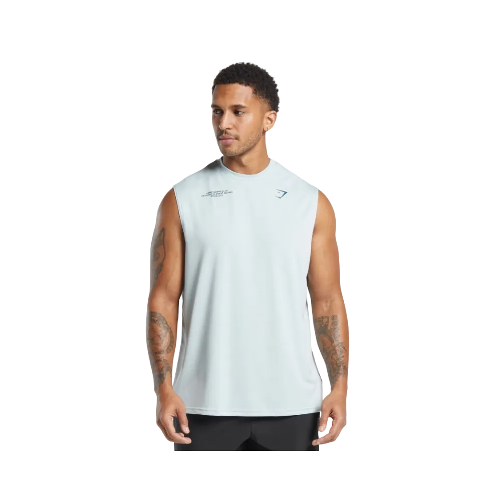 Gymshark Conditioning Club Tank Oversized Fit Cool Blue