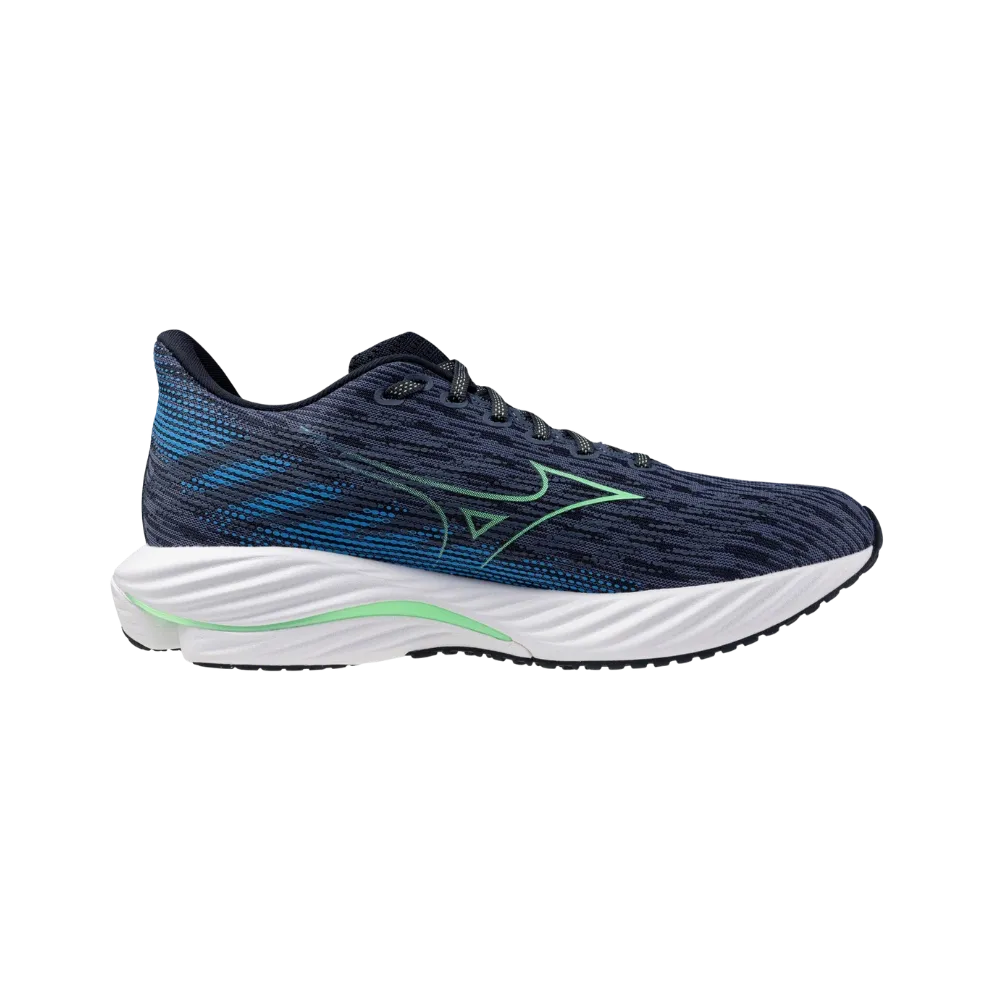 Mizuno Wave Rider 28 Vintage Indigo-Neo Mint